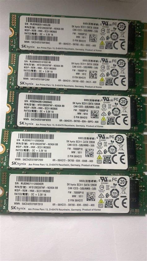 Sk Hynix Ssd 128 Gb Used As New 5 Pcs Total Computers Tech Parts