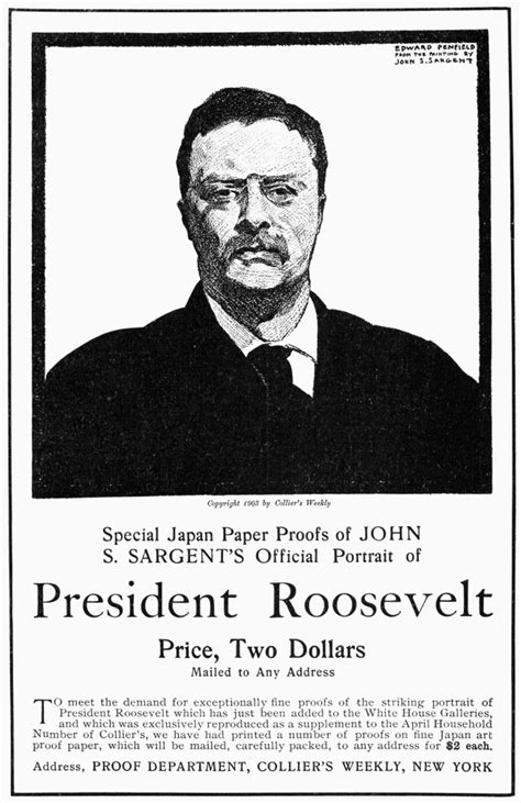 Theodore Roosevelt N 1858 1919 26th President Of The United States Advertisement From