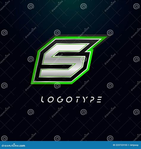 Letter S for Video Game Logo and Super Hero Monogram. Sport Gaming ...