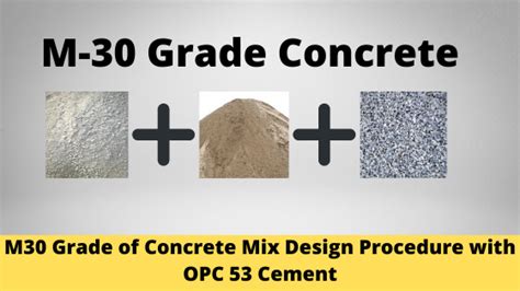 Optimizing M30 Concrete Mix Design A Step By Step Approach For