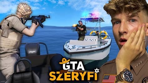 GTA V SZERYFI 145 ŚCIGALIŚMY ICH NA OCEANIE YouTube