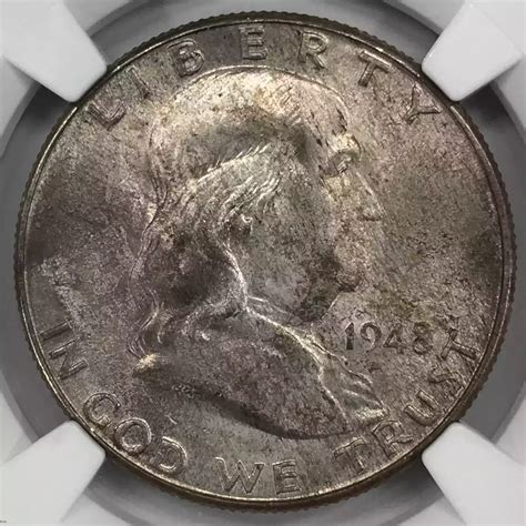 D Franklin Half Dollar Ngc Ms Fbl Old Pueblo Coin