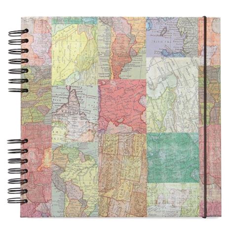 Maps Medium Scrapbook Photo Album Scrapbooking Large Scrapbook Scrapbook Albums