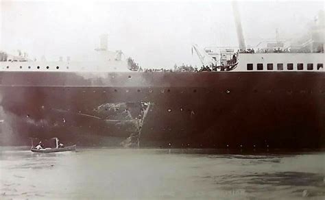 Damage to RMS Olympic from the HMS Hawke collision. in 2022 | Olympics ...