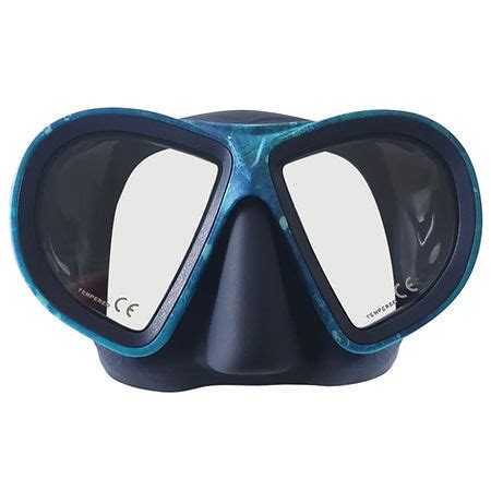 Masque de plongée bi verres Horus camo bleu EPSEALON pour la