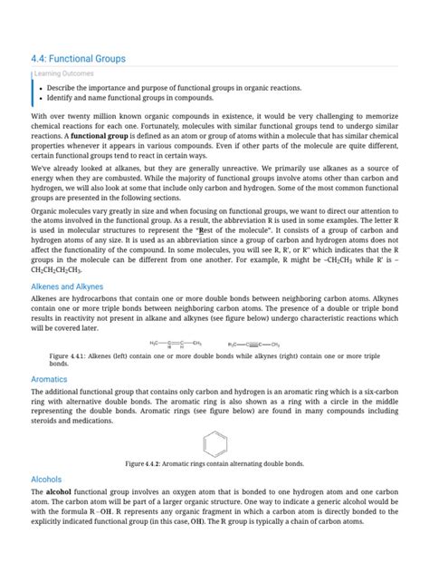 44 Functional Groups Chemistry Libretexts Pdf Carboxylic Acid