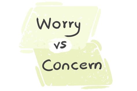 difference  worry  concern langeek