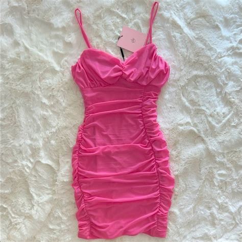 Hello Molly Dresses Hello Molly Pink Bodycon Mini Dress Poshmark