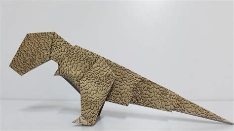 Origami T Rex Dinosaur 5 Jo Nakashima 簡單摺紙恐龍教學 종이접기t Rex Dinosaur