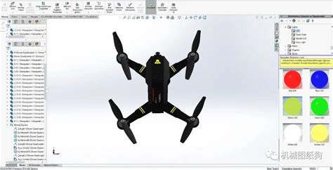 【飞行模型】goktug可折叠式四轴无人机3d数模图纸 Solidworks设计solidworks无人机 仿真秀干货文章