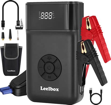 Leelbox Avviatore Batteria A Emergenza Per Auto In Booster Con