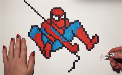 Spider Pixel Art Spiderman Pixel Art Easy Pixel Art Pix – Rainy Weathers