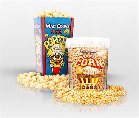 Buy Maccorns Usa Popping Corn 1ltr Tub Popcorn Kernels Re Useable