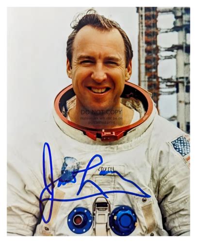 Jim Lovell Apollo Astronaut At Launch Site Autographed X Nasa