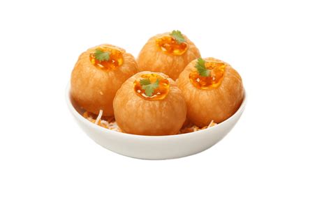 Ai Generado Pani Puri En Plato Transparente Antecedentes Ai 36499159 PNG