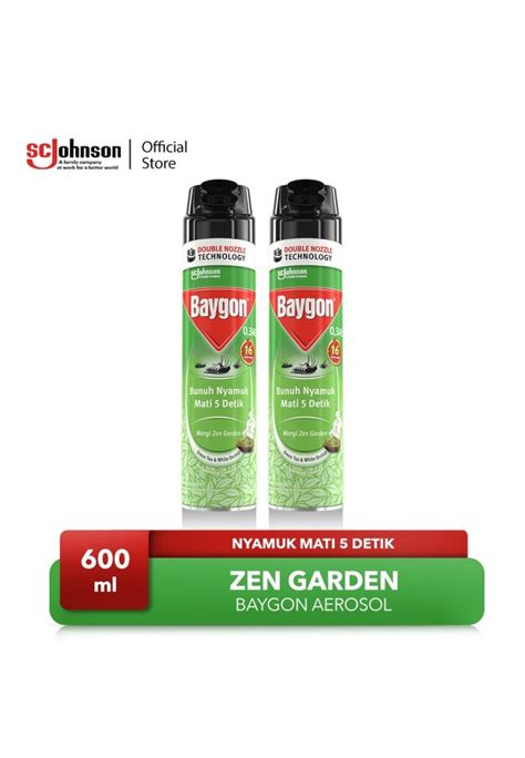 Jual Baygon Baygon Aerosol Zen Garden 600mlx2 Original 2022 ZALORA