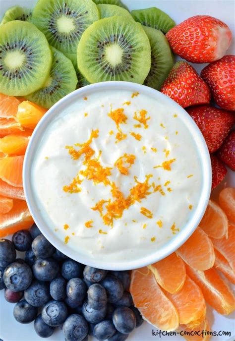 Healthy Honey Orange Fruit Dip Kitchen Concoctions