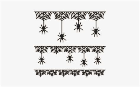 Spider Web Boarder Svg