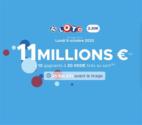 Résultat Loto FDJ le tirage du lundi 9 octobre 2023 EN LIGNE