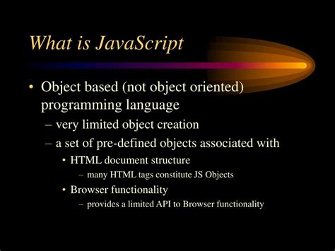 Ppt Javascript A Brief Introduction Powerpoint Presentation Free