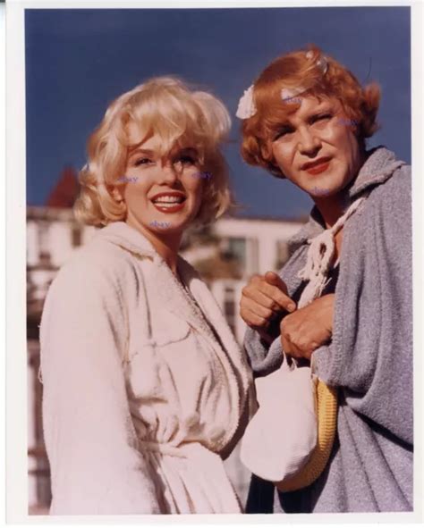 Marilyn Monroe Jack Lemmon Some Like It Hot Billy Wilder Photo Kodak