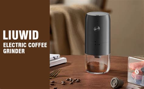 Amazon De Liuwid Elektrische Kaffeem Hle Mit Keramikmahlwerk Tragbar