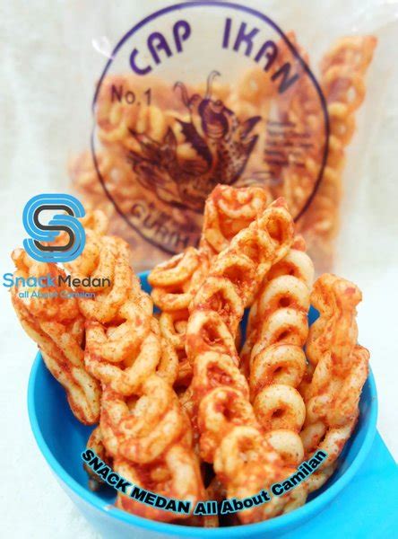 Jual Snack Keripik Kepang Cap Ikan Khas Medan Kerupuk Kepang Cap Ikan