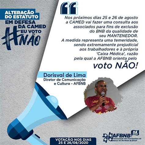 Campanha da AFBNB pelo voto não e em defesa da CAMED AFBNB