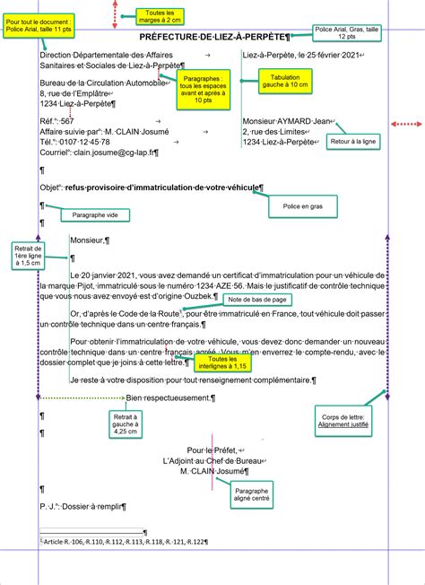 Word rédiger une lettre administrative DB FORMATION