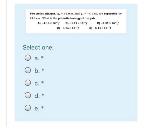 Solved Consider Three Point Charges Located At The Corners