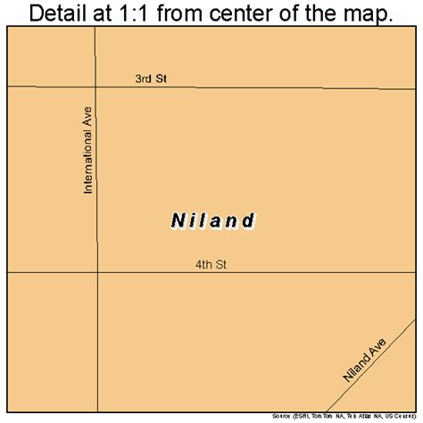 Niland California Street Map 0651392