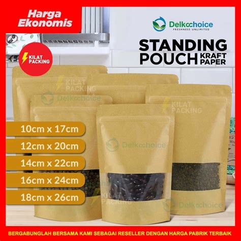 Jual Plastik Klip Standing Pouch Kemasan Klip Kemasan Makanan Ziplock