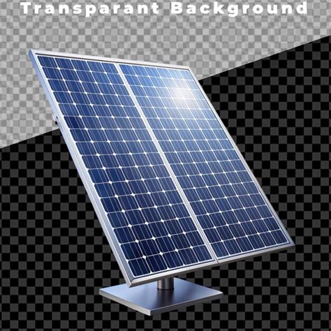 Painel Solar Em Fundo Transparente PSD Premium