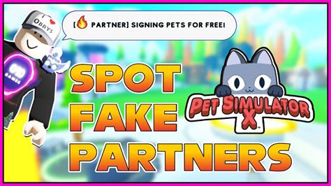 How To Tell If A Partner Is Real Or FAKE In Pet Sim X Roblox YouTube