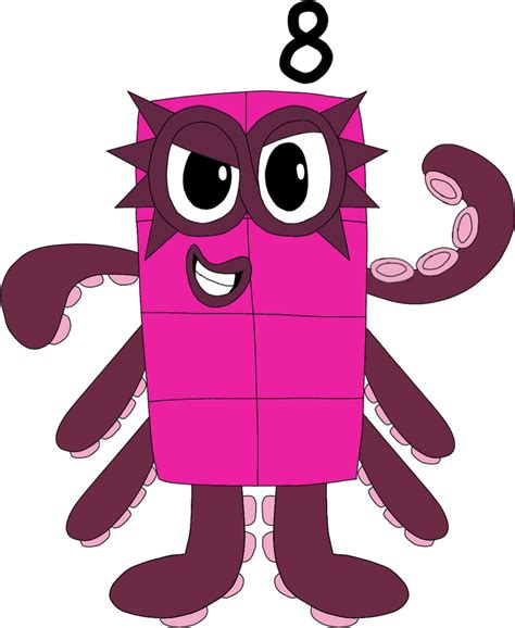 Numberblocks Eight Octoblock By Angrychenyu On Deviantart