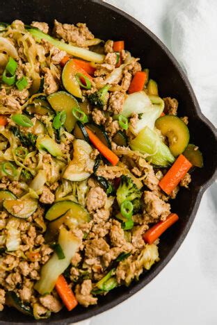 Ground Turkey Vegetable Teriyaki Stir Fry Unbound Wellness