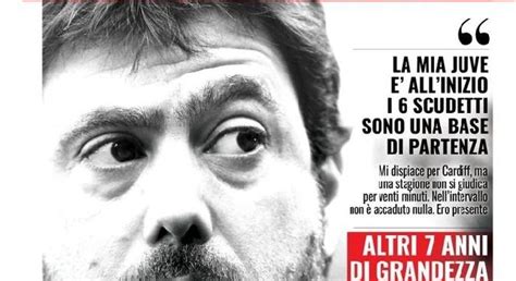 La prima pagina di TuttoSport apre con Agnelli La mia Juve è solo all