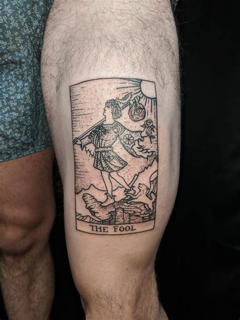 The Fool Tarot Card Done By Jimmy Memento Soul Expression Tattoo Thirroul New South Wales