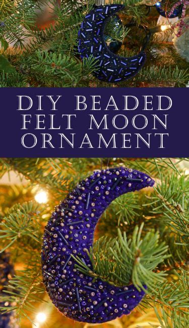 Diy Felt Moon Tree Ornament Dans Le Lakehouse Christmas Diy Diy