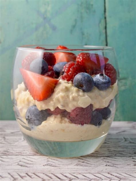 Vanilla Berry Overnight Oats Gluten Free Dairy Free