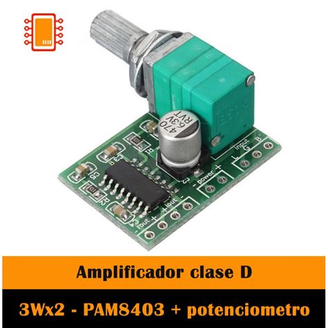 Mini Amplificador V Con Control De Volumen Pam