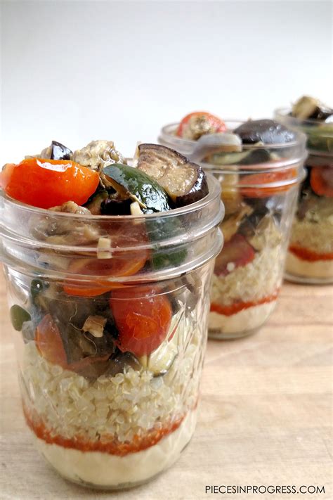 Roasted Vegetable Quinoa Jars