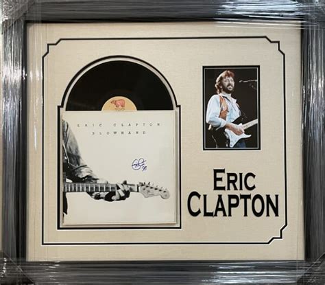 Framed Slowhand Album Autographed By Eric Clapton Yourpremiermemorabilia