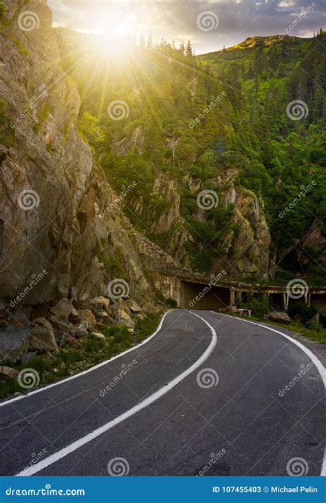 Tunnel on Transfagarasan Road of Romania Stock Image - Image of ...