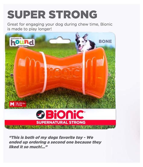 Outward Hound Bionic Opaque Bone Dog Chew Toy, Small: Buy Outward Hound ...