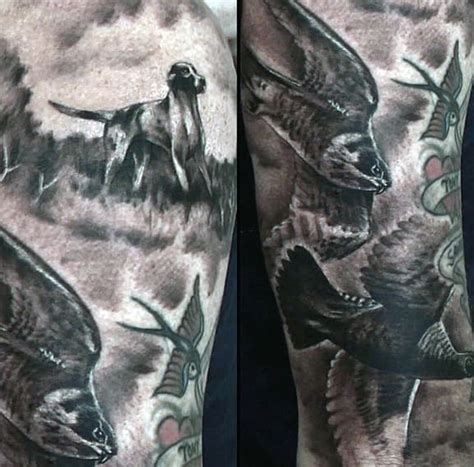 70 Hunting Tattoos For Men Skills Of War In Times Of Peace