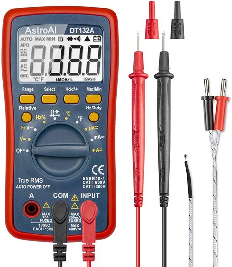 AstroAI DT132A 4000 Counts TRMS Multimeter Digital Multimeter Digital