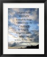 Serenity Prayer Framed Wall Art | Serenity Prayer Framed Art Sold at ...