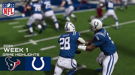 Houston Texans Vs Indianapolis Colts Nfl Week Simulation Madden