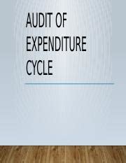 Audit Of Expenditure Cycle Pptx Audit Of Expenditure Cycle Learning